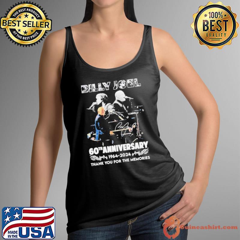 Billy Joel 60th anniversary 1964 2024 thank you for the memories signature shirt