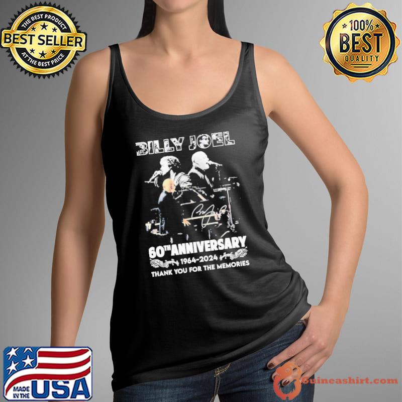 Billy Joel 60th Anniversary 1964 – 2024 Thank You For The Memories T-Shirt