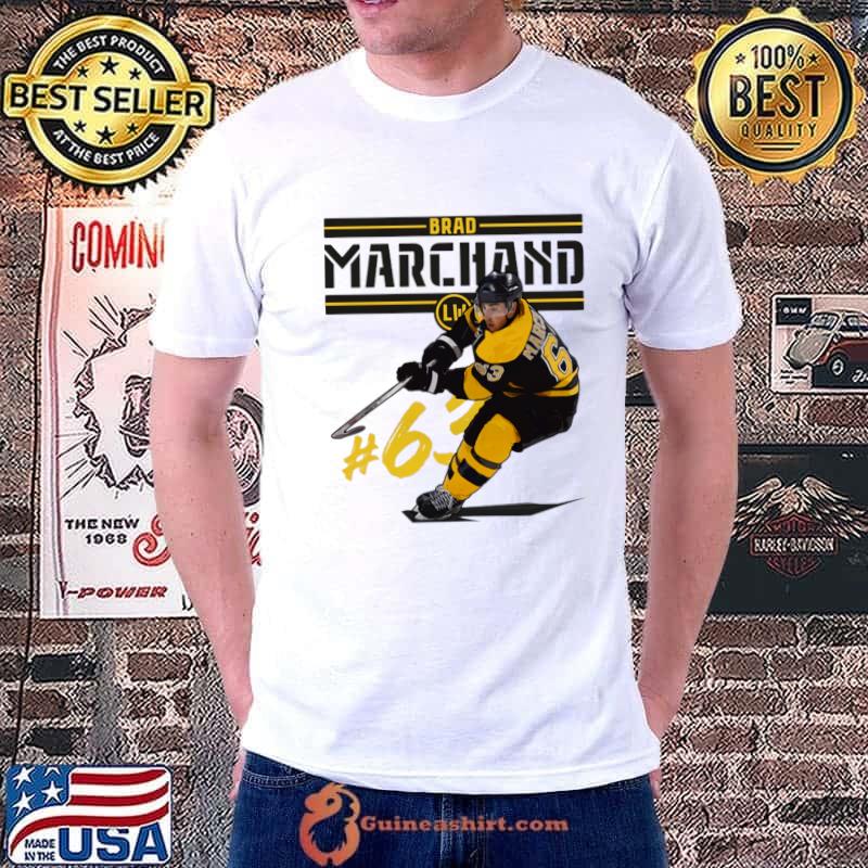 Brad Marchand Boston Play Canadian professional ice hockey left winger T-Shirt