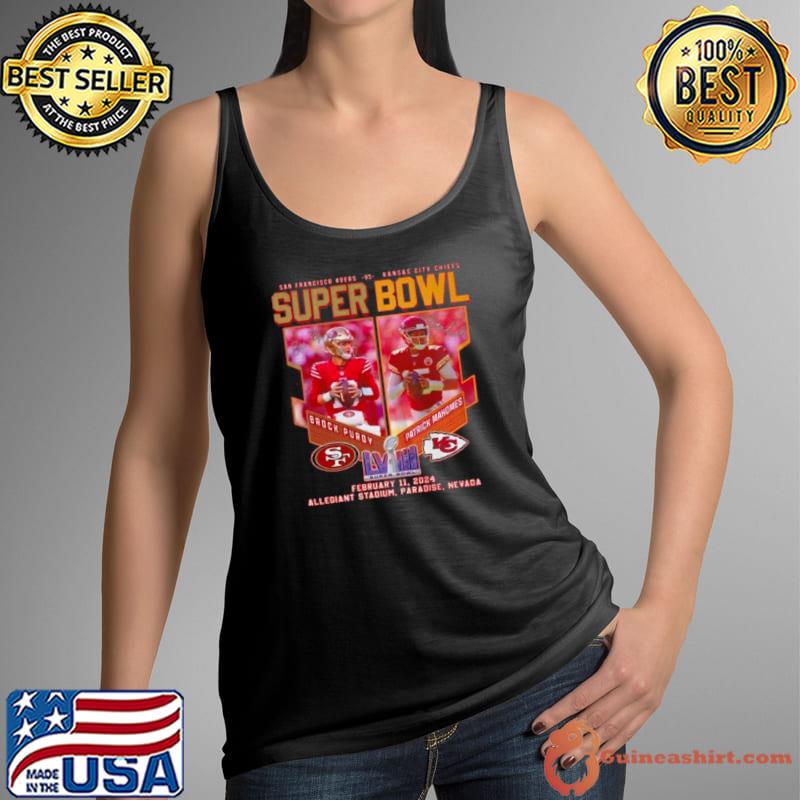 Brock Purdy 49ers Vs Patrick Mahomes Chiefs Super Bowl T shirt