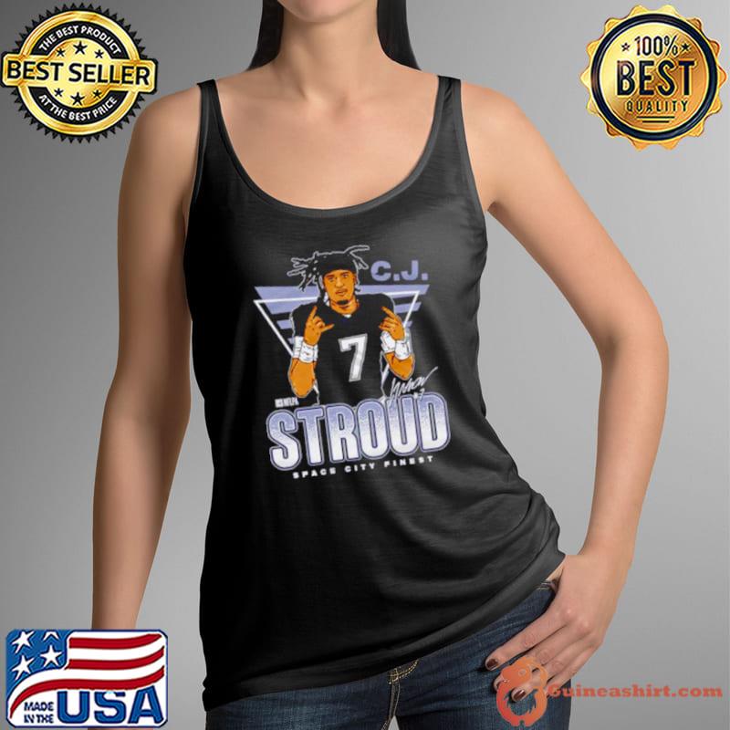 C.J. Stroud Houston Space City Finest Football Signature shirt