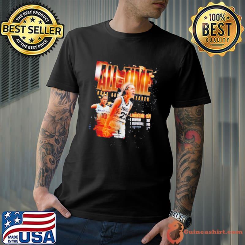 Caitlin Clark all time NCAA scorer leader poster shirt