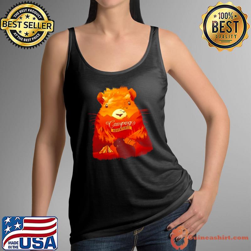 Camping capybara adventures shirt