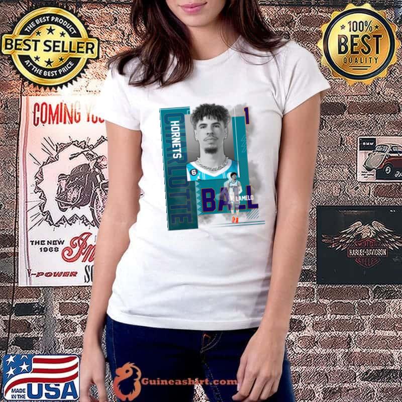 Charlotte Hornets Lamelo Ball American professional basketball player T-Shirt Ladiestee