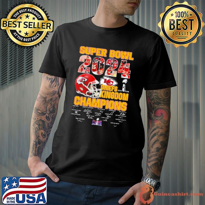 Chiefs Kingdom Super Bowl 2024 Champions Signatures s Unisex