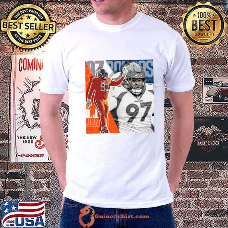 D.J. Jones American football nose tackle for the Denver Broncos T-Shirt Unisex