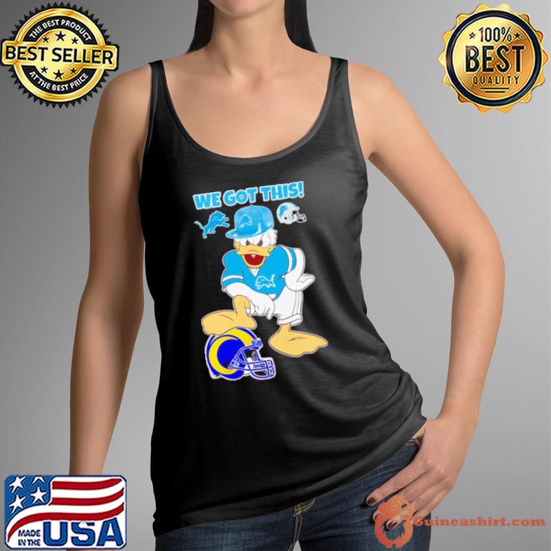 Detroit Lions we got this Donald Duck stomp Los Angeles Rams shirt
