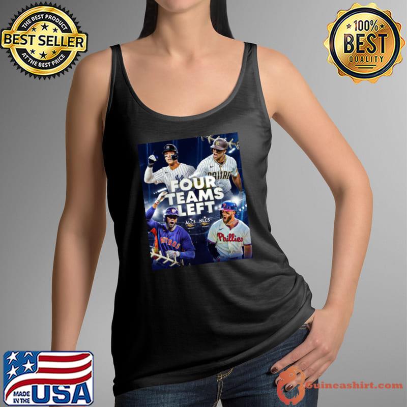 Four team Left World Series 2022 MLb shirt