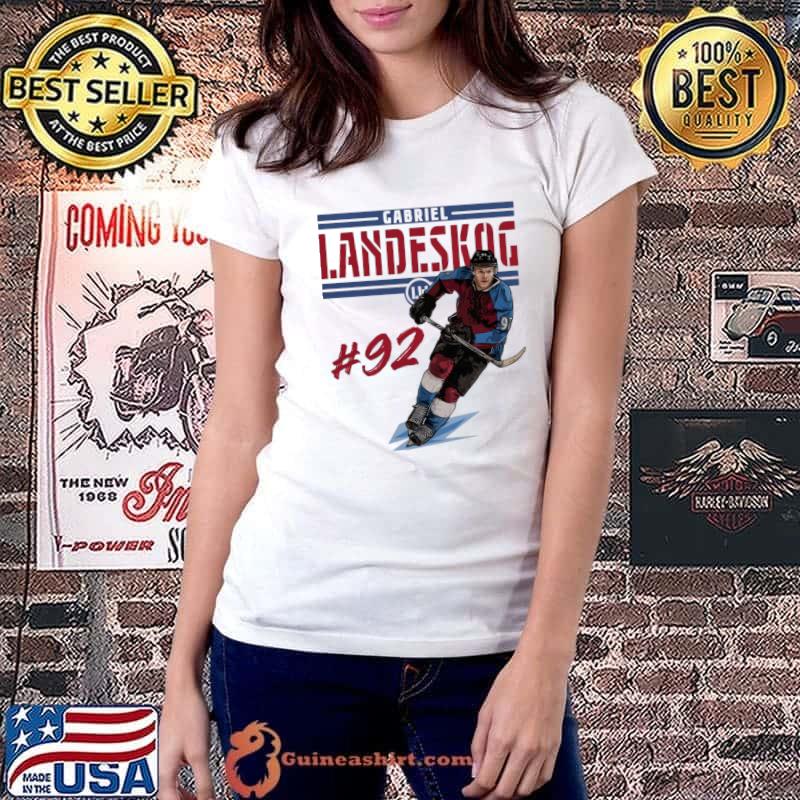 Gabriel Landeskog Swedish professional ice hockey Colorado Play T-Shirt