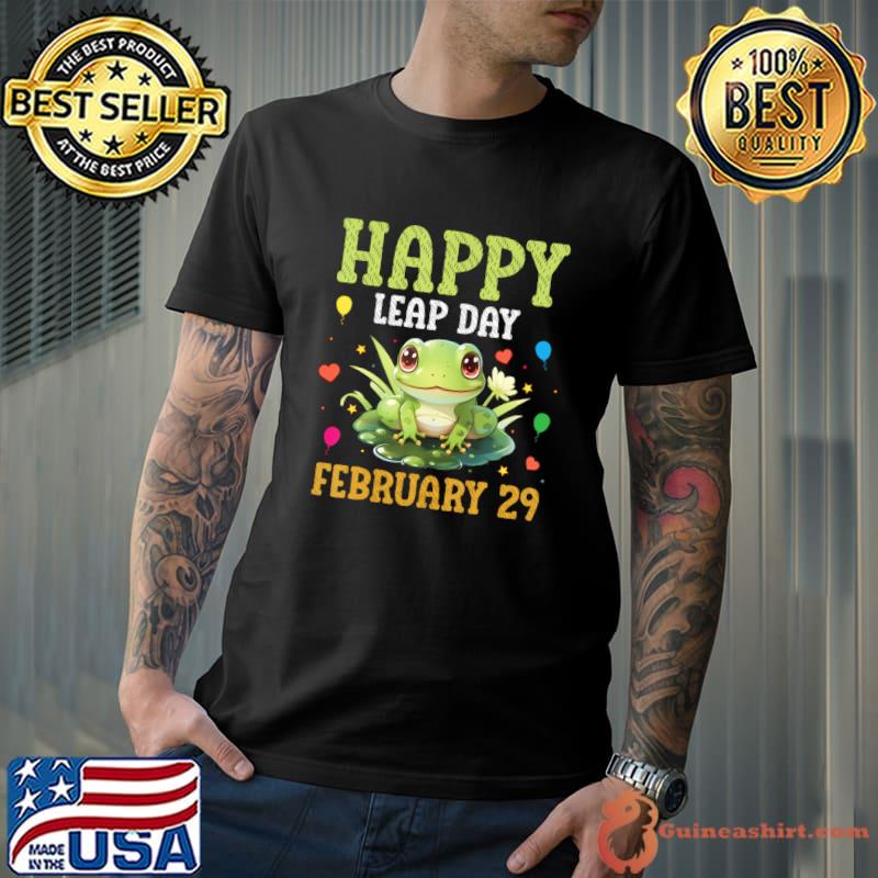 Happy Leap Day Frog February 29th Birthday 2024 T-Shirt