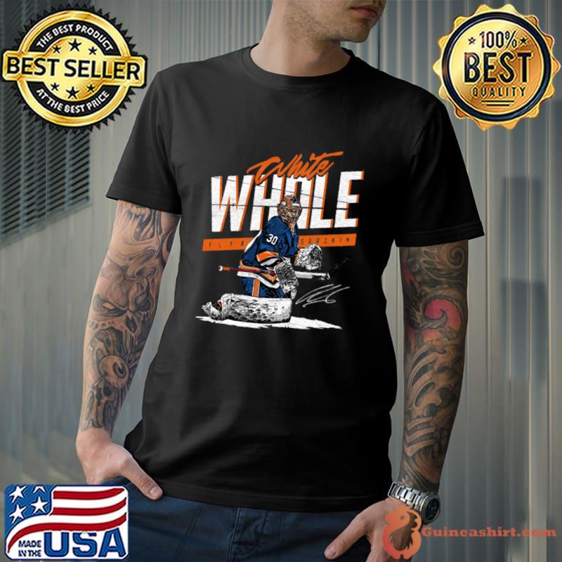 Ilya Sorokin New York I White Whale Russian professional ice hockey goaltender signature T-Shirt