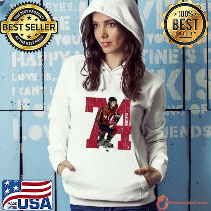 John Carlson American professional ice hockey Washington Sketch 74 T-Shirt Hoodie