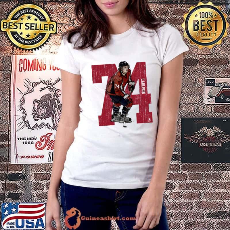 John Carlson American professional ice hockey Washington Sketch 74 T-Shirt