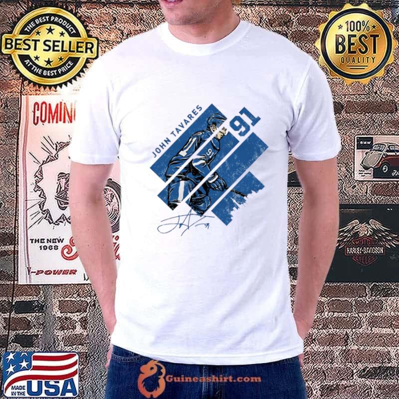 John Tavares Signature Canadian professional ice hockey forward Toronto Stripes T-Shirt Unisex