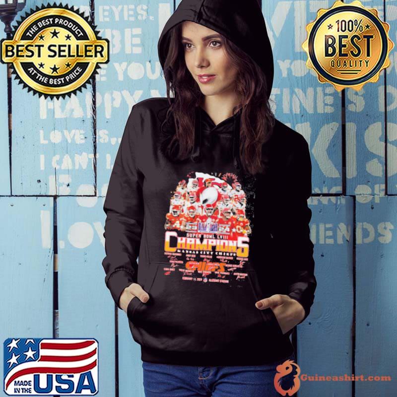 Kansas City Chiefs 2023 2024 Super Bowl LVIII T Shirt Hoodie