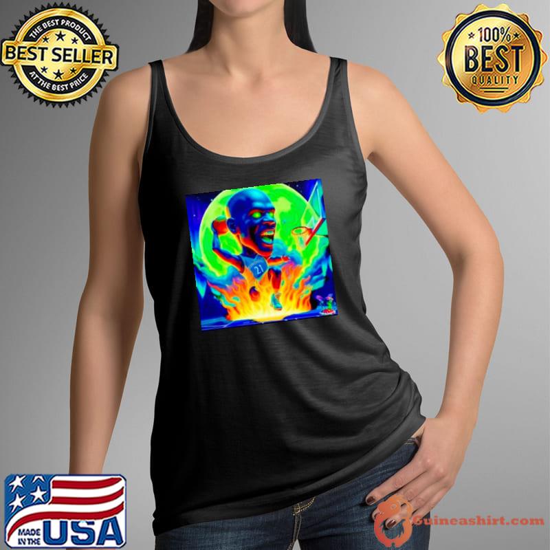 Kevin Garnett KG he’s on fire Psychedelic meme Minnesota Timberwolves s Tank Top