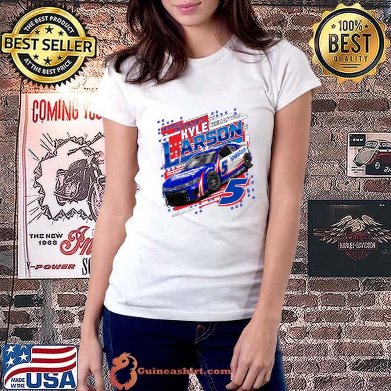 Kyle Larson Navy Draft American professional auto racing driver nascar cup series T-Shirt