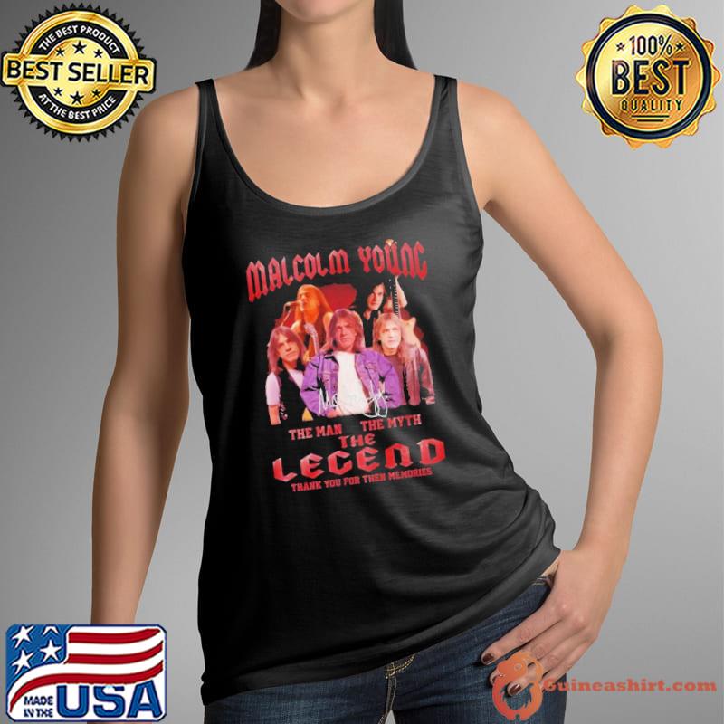 Malcolm Young 2024 The Man The Myth The Legend Thank You For The Memories Signature Shirt