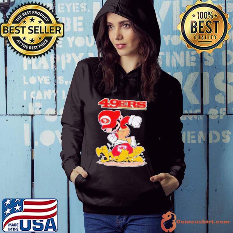 Mario 49ers Stomps On Kansas City Chiefs Shirt Hoodie
