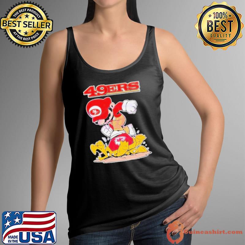 Mario 49ers Stomps On Kansas City Chiefs Shirt