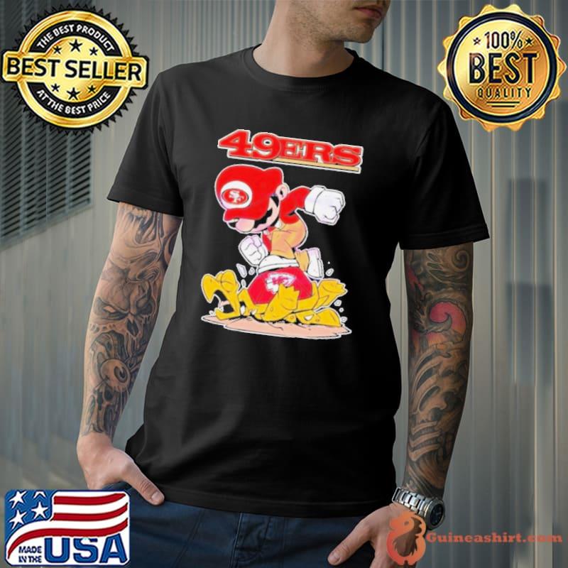 Mario 49ers Stomps On Kansas City Chiefs Shirt Unisex