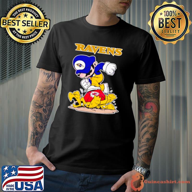 Mario Ravens Stomps on Kansas City Chiefs football shirt