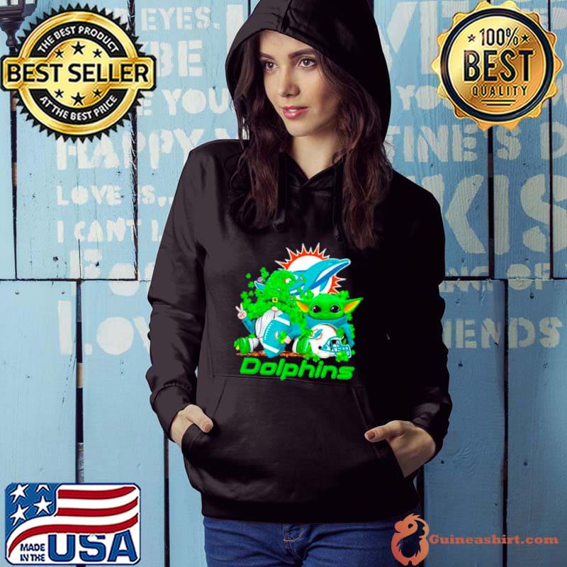 Miami Dolphins Baby Yoda Happy St.Patrick’s Day Shamrock shirt