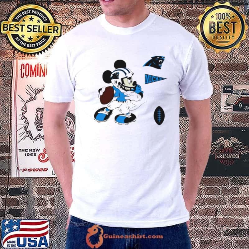 Mickey mouse player Carolina Panthers Disney football shirt
