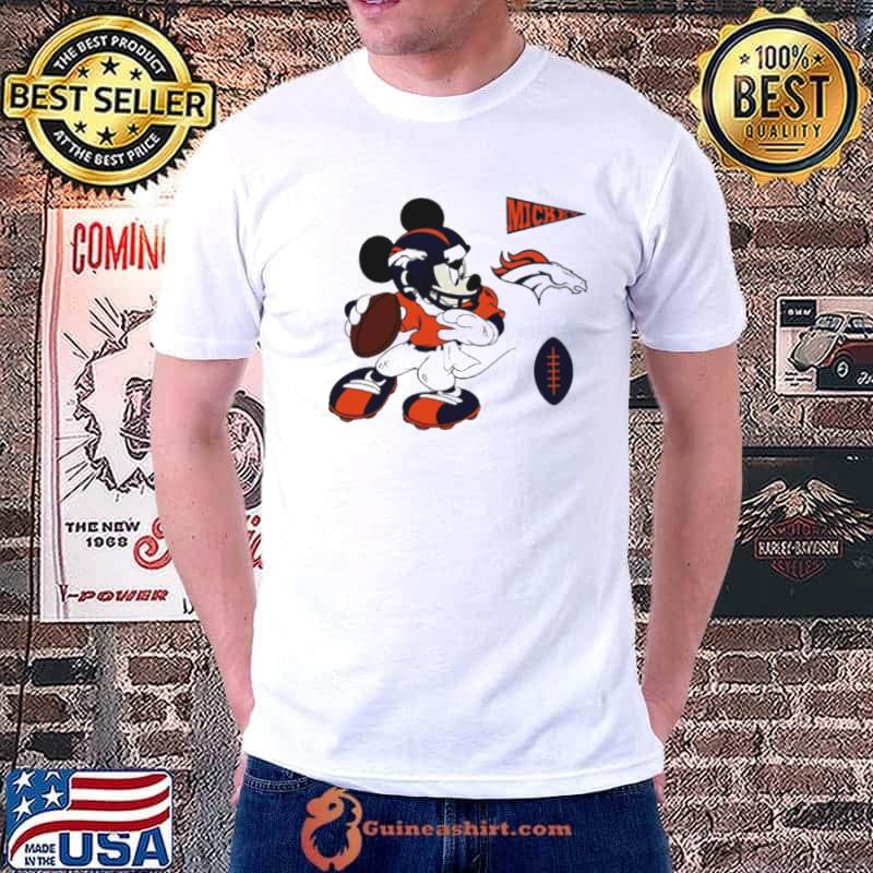 Mickey mouse player Denver Broncos Disney football shirt
