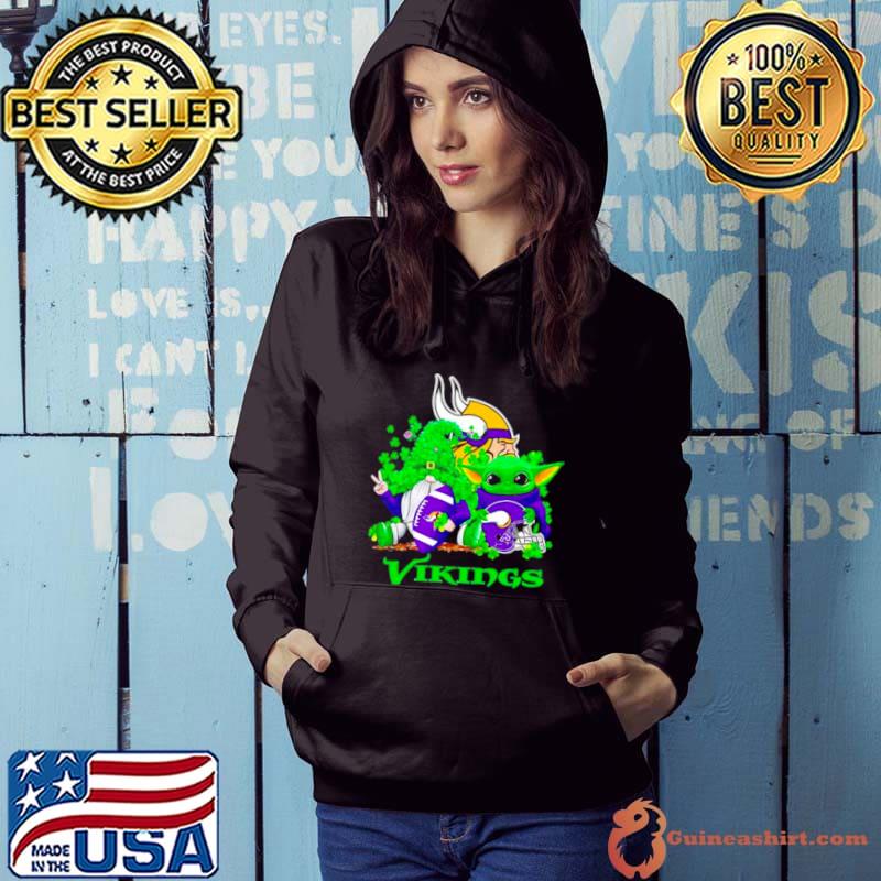 Minnesota Vikings Baby Yoda Happy St.Patrick’s Day Shamrock shirt