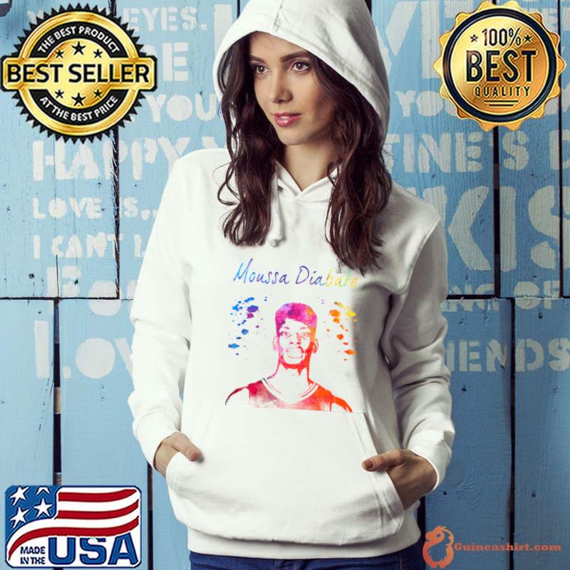 Moussa Diabate French professional basketball player for the Los Angeles Clippers watercolor T-Shirt Hoodie