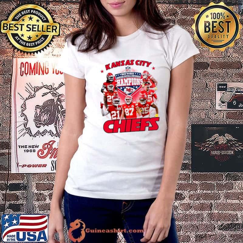Nice kansas City Chiefs AFC Champions 2024 Back To Back NFL Shirt