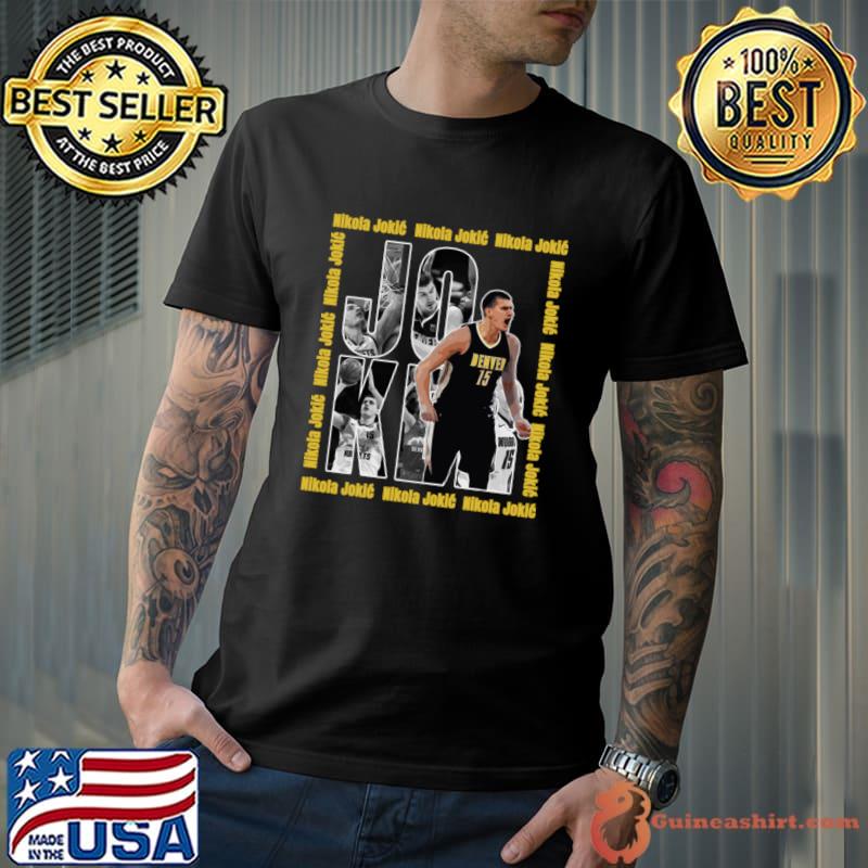 Nikola Jokic MVP No.15 Vintage Serbian professional basketball player T-Shirt