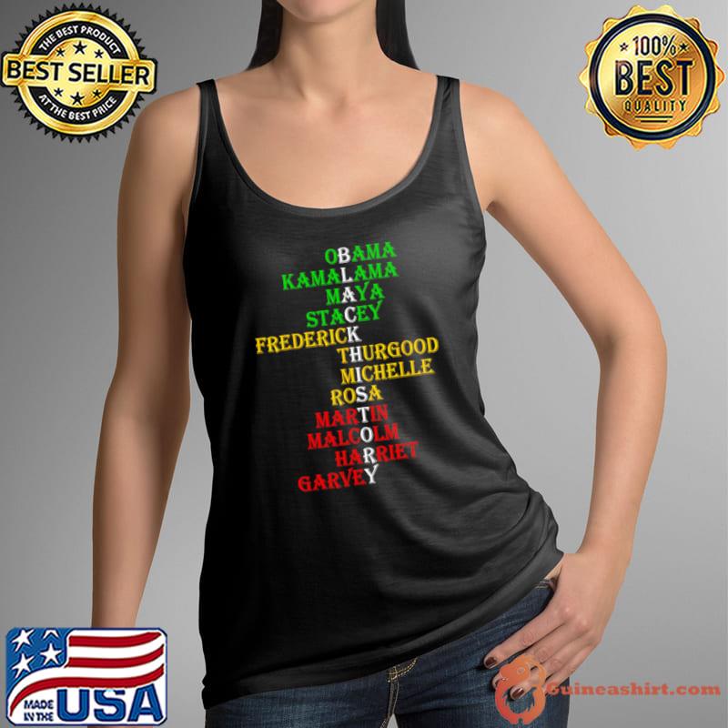 Obama Kamalama Maya Stacey Federick Black History African Black Pride T-Shirt
