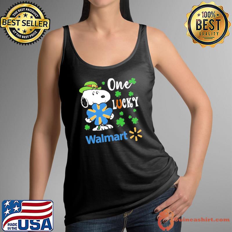 One Lucky Walmart Snoopy St Patrick's Day shirt