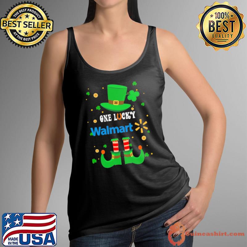 One lucky walmart symbol elf christmas shirt