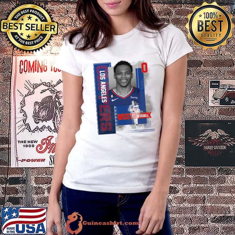 Russell Westbrook 0 American professional basketball player for the Los Angeles Clippers T-Shirt Ladiestee