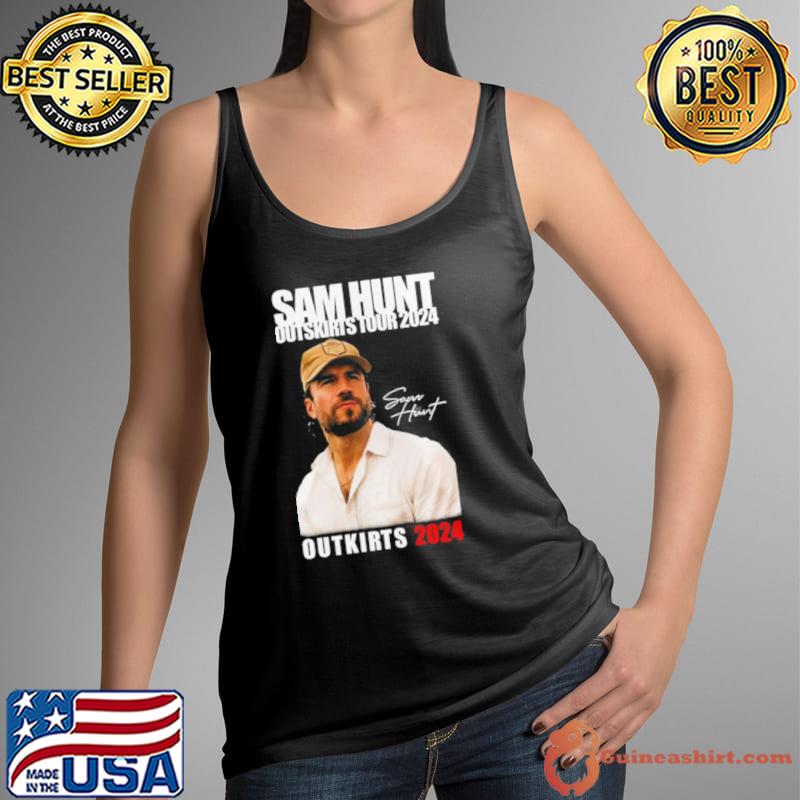 Sam Hunt Outskirts Tour 2024 With Brett Young & Lily Rose Shirt Tank Top