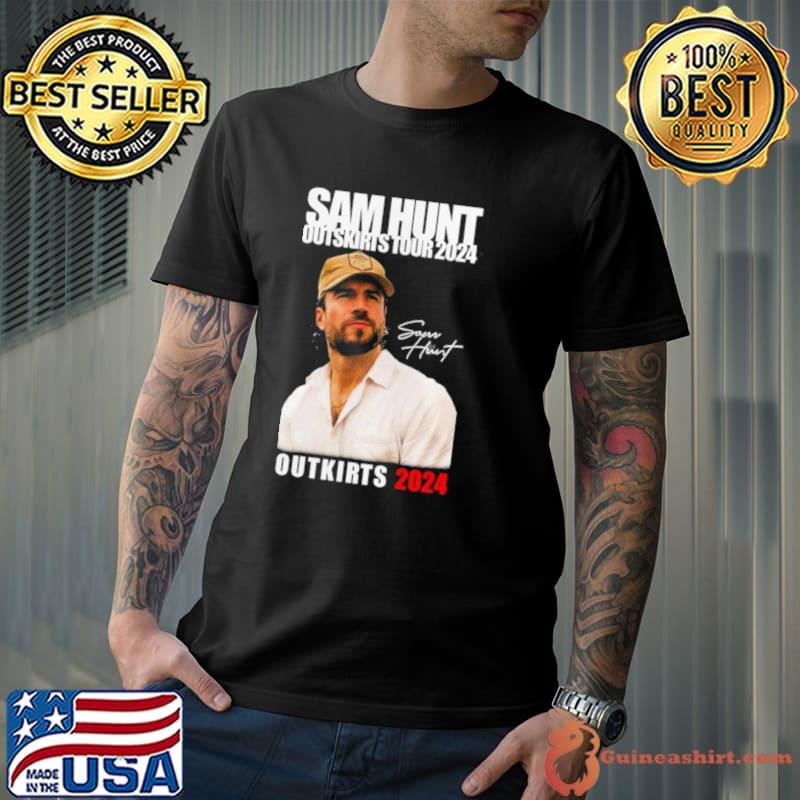 Sam Hunt Outskirts Tour 2024 With Brett Young & Lily Rose Shirt Unisex
