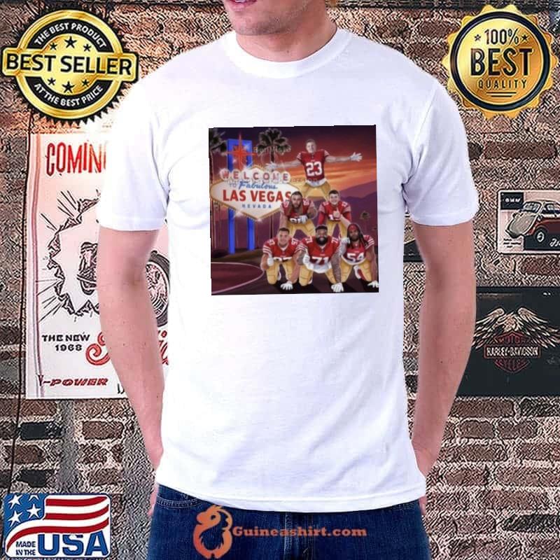 San Francisco 49ers Christian Mccaffrey Brock Purdy Welcome To Fabulous Las Vegas Nevada 2024 shirt