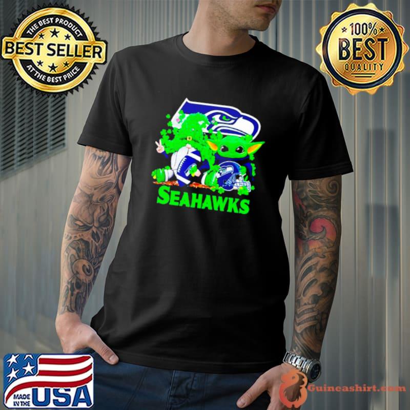 Seattle Seahawks Baby Yoda Happy St.Patrick’s Day Shamrock shirt