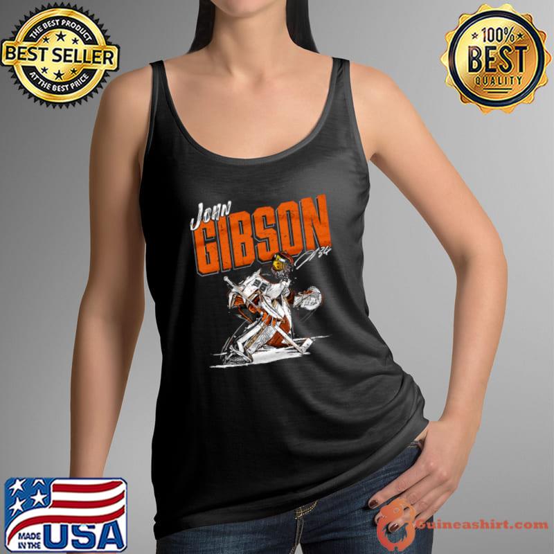Signature john gibson chisel American professional ice hockey goaltender T-Shirt