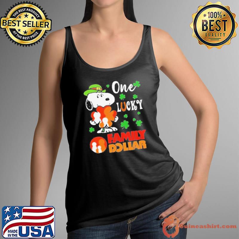 Snoopy One Lucky Family Dollar St Patrick’s Day 2024 Shirt