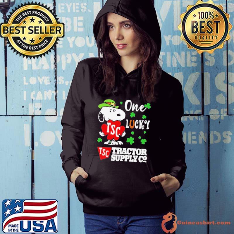 Snoopy One Lucky Tractor Supply Co St Patrick’s Day 2024 Shirt Hoodie