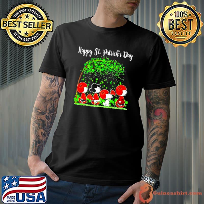 Snoopy Peanuts Cincinnati Bengals Nfl Happy St.patrick’s Day 2024 shirt