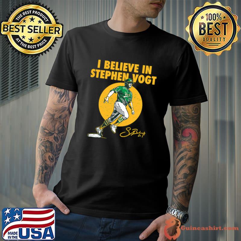 Stephen Vogt I Believe Signature American professional baseball T-Shirt