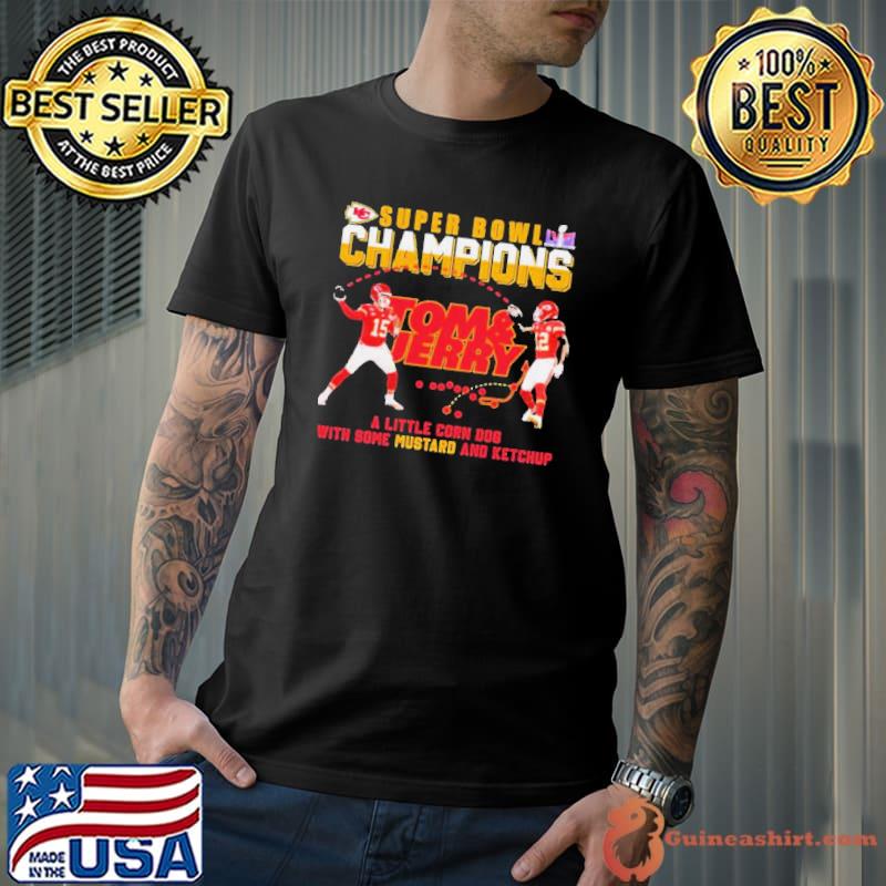 Super Bowl Champions Travis Kelce And Patrick Mahomes Tom And Jerry Shirt Unisex