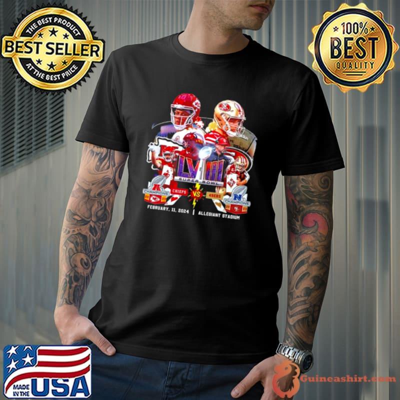 Super Bowl LVIII Kansas City Chiefs Vs San Francisco 49ers February 11, 2024 Allegiant Stadium s Unisex