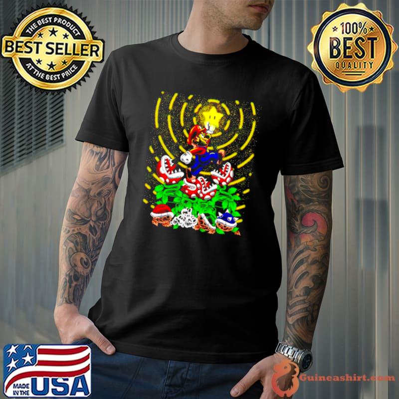 Super Mario Bros jumpman star shirt