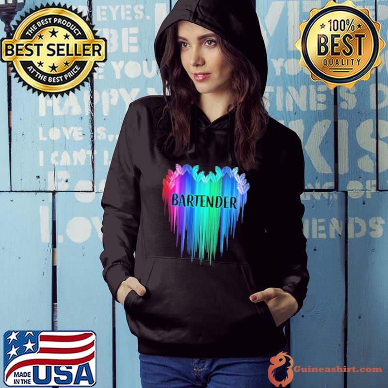 Symbol bartender heart color s Hoodie